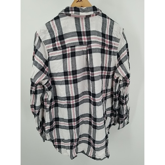 Faded Glory Long‎ Sleeve Button Up Flannel Plaid Shirt Womens 1X 16W - Picture 6 of 6